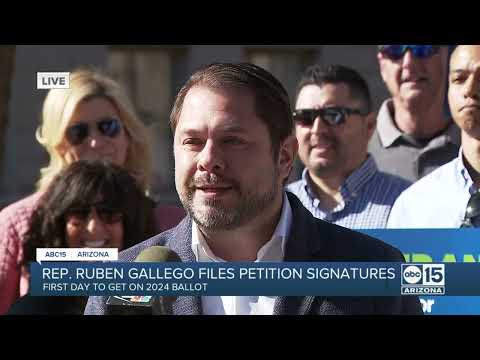 Congressman Ruben Gallego files to get on 2024 ballot