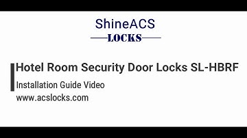 Room Security Hotel Door Lock Installation Video