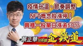 中視【金錢道】20220107 #蔡正華：疫情升溫、節奏調整！NFT概念股漲停！興櫃一股單日漲逾50% #中視 #中視新聞 #金錢道 #摩爾證券投資顧問