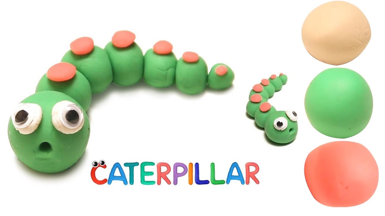 Learn How to Make Play Doh Caterpillar for Kids YouTube