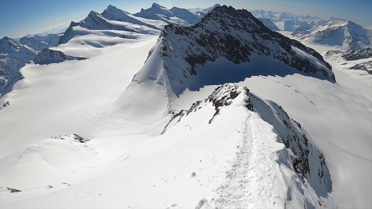 Mönch Besteigung im Winter - 4107m - Hochtour im Berner Oberland