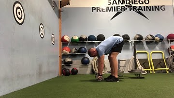 Standing Ab Wheel Rollout to Wall