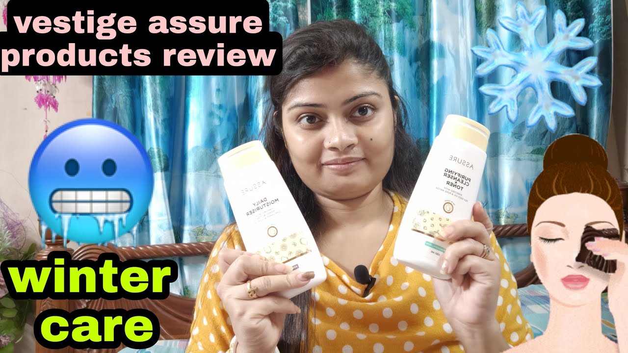 Winter special care//Skin care products for winter 🥶 vestige assure products review & Demo