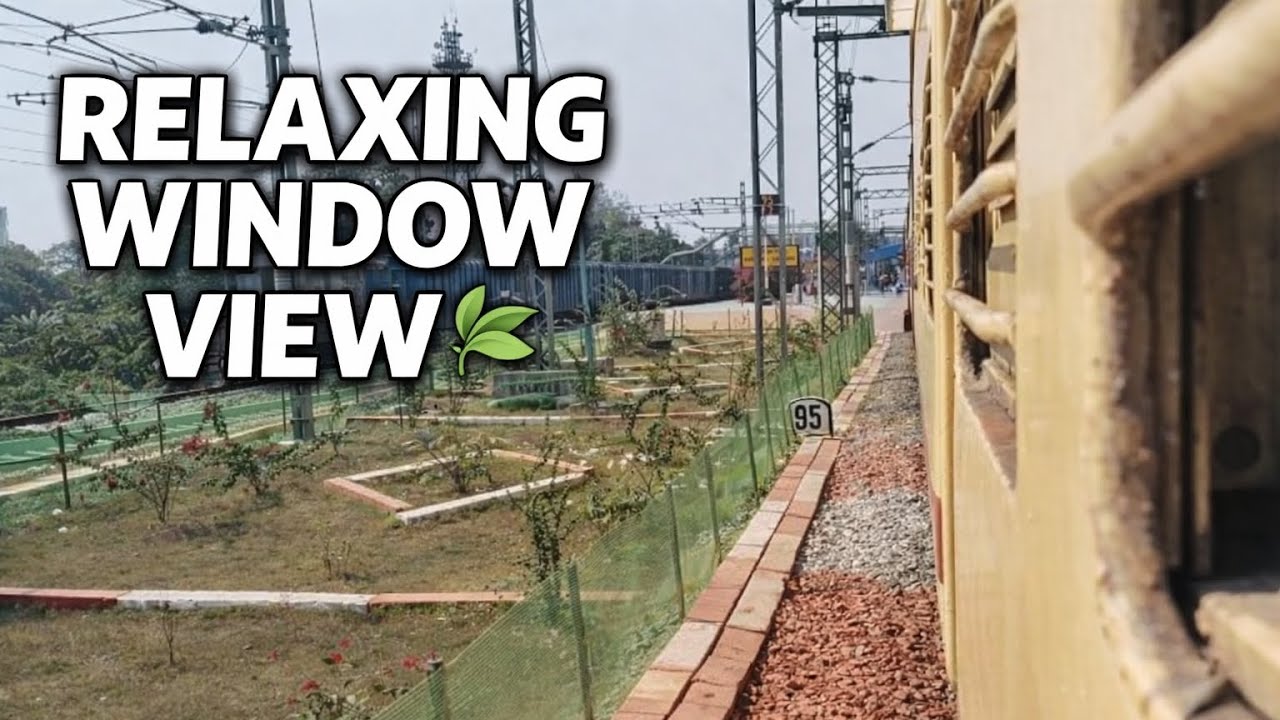 Train Window View ASMR | Indian Railways Natural Sound 🚆