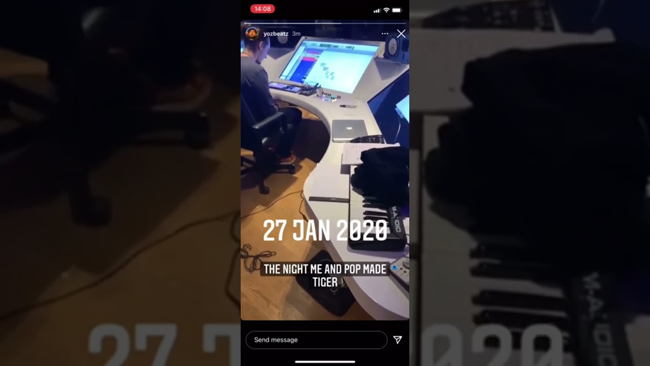 Pop Smoke - Tiger Studio Session