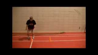 Cross over step - change of direction agility drill
