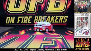 2021517 2021 Topps Clearly Authentic Case Break