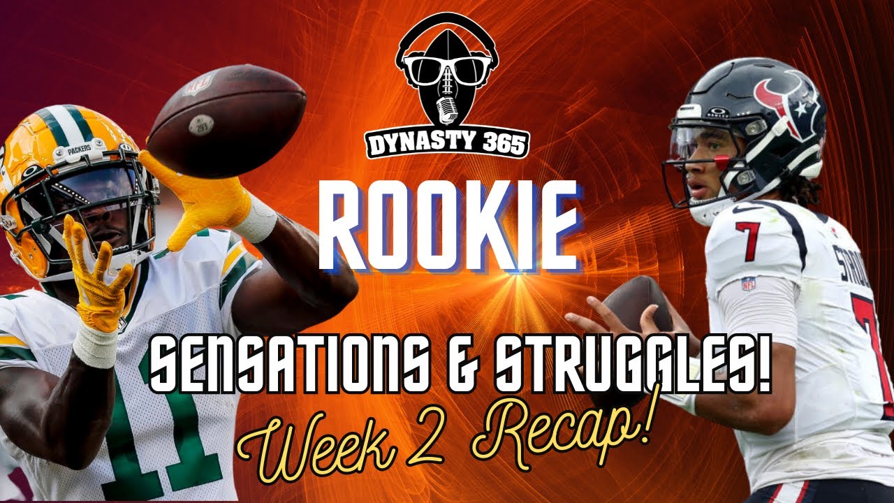 Fantasy Football Rookie Sensations and Struggles: WEEK 2 Recap! - YouTube