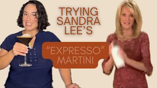 Recreating Sandra Lee’s “Expresso” Martini