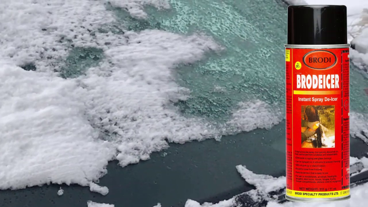 Brodi Brodeicer Spray on Windshield DeIcer YouTube