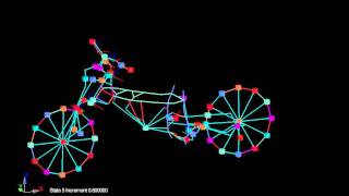 MBS-Model : Vibration Eigen-Mode @ 203Hz / FE Motorcycle Structural Dynamics & Vibration Analysis