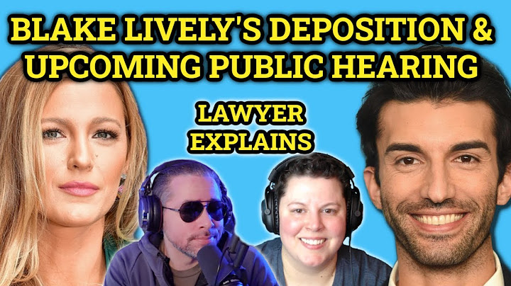 Blake Lively's Deposition Risks & Tuesday's Public Hearing (Ft. Tilted Lawyer)