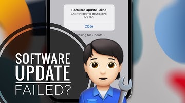 Software Update Failed iOS 15.7 An Error Occurred? (Fixed!)
