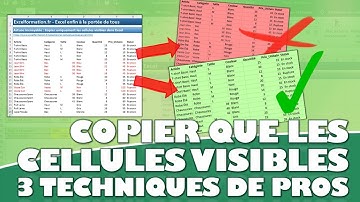 Astuce incroyable : Copier uniquement les cellules visibles dans Excel