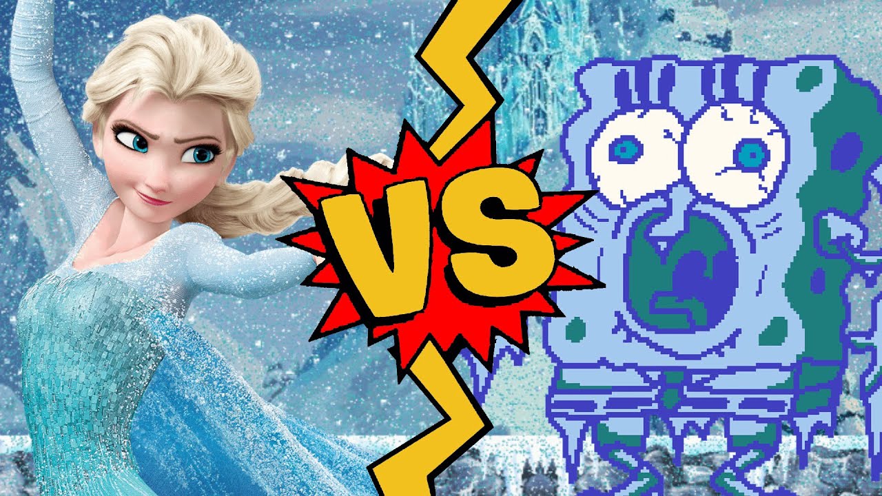 M.U.G.E.N. Battles | Elsa vs SpongeBob | Frozen vs SpongeBob SquarePants