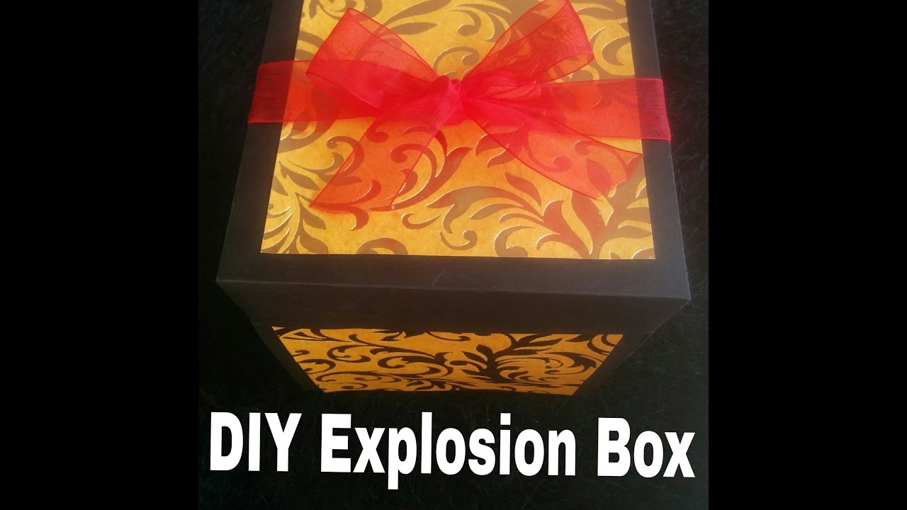 DIY | Explosion Box | Valentine's Day Gift Idea - YouTube