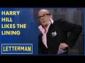 Harry hill really likes the lining  letterman