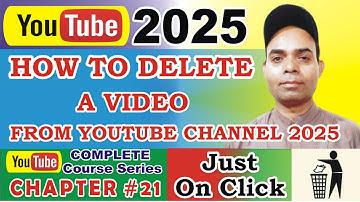 Youtube Channel pe upload video delete kaise kare | How to delete a video from youtube channel 2025