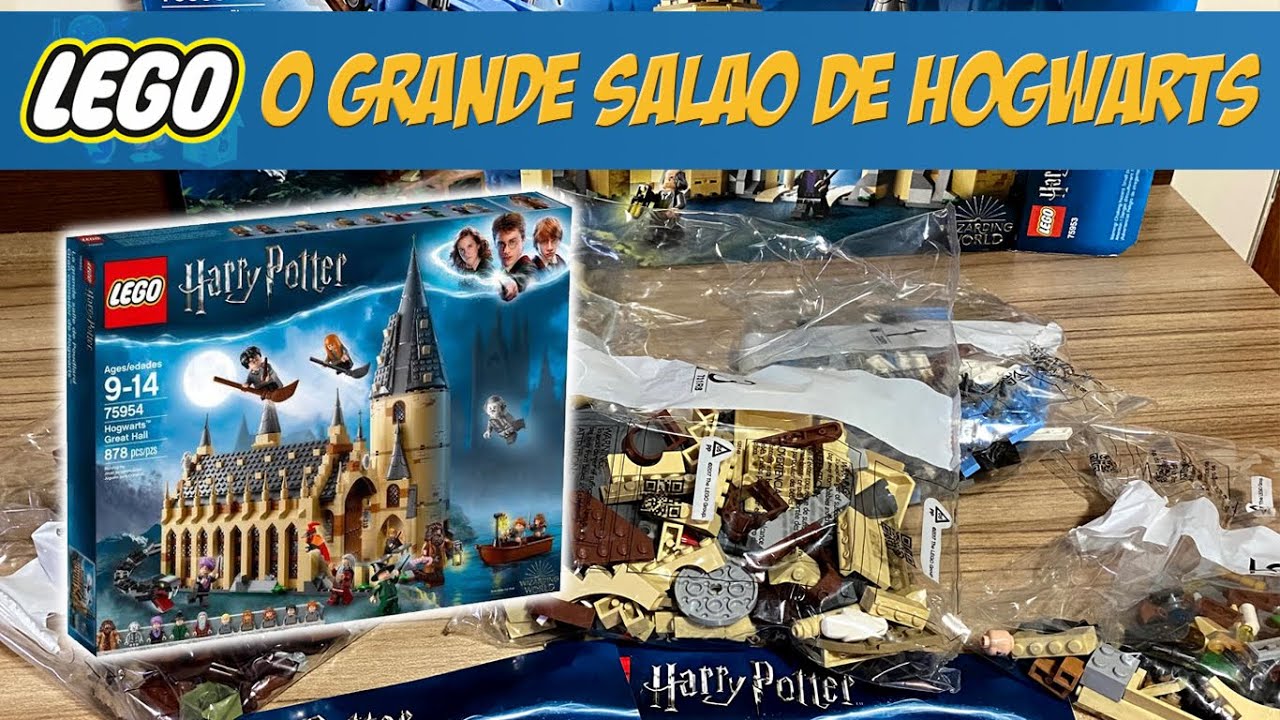 MONTANDO MEU LEGO DE HOGWARTS (GRANDE SALÃO) 