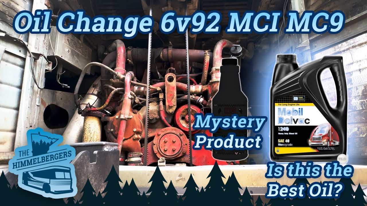 Oil Change 6v92 MCI MC9 Will Stop Leak Fix Rear Main Seal Leak? YouTube
