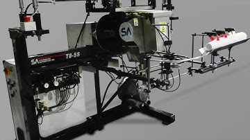 Automatic Screen Printing of Foam Cups with the T8-SS Screen Printer