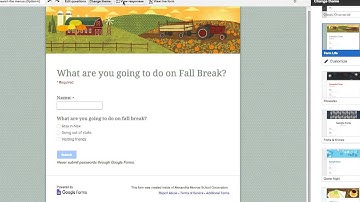 How to make a Google form, post in Canvas, and view results