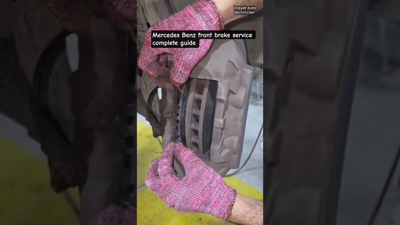 Mercedes Benz front brake service complete guide 