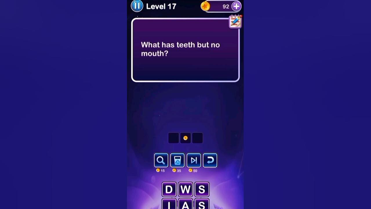 what-has-teeth-but-no-mouth-word-riddles-lv-17-youtube