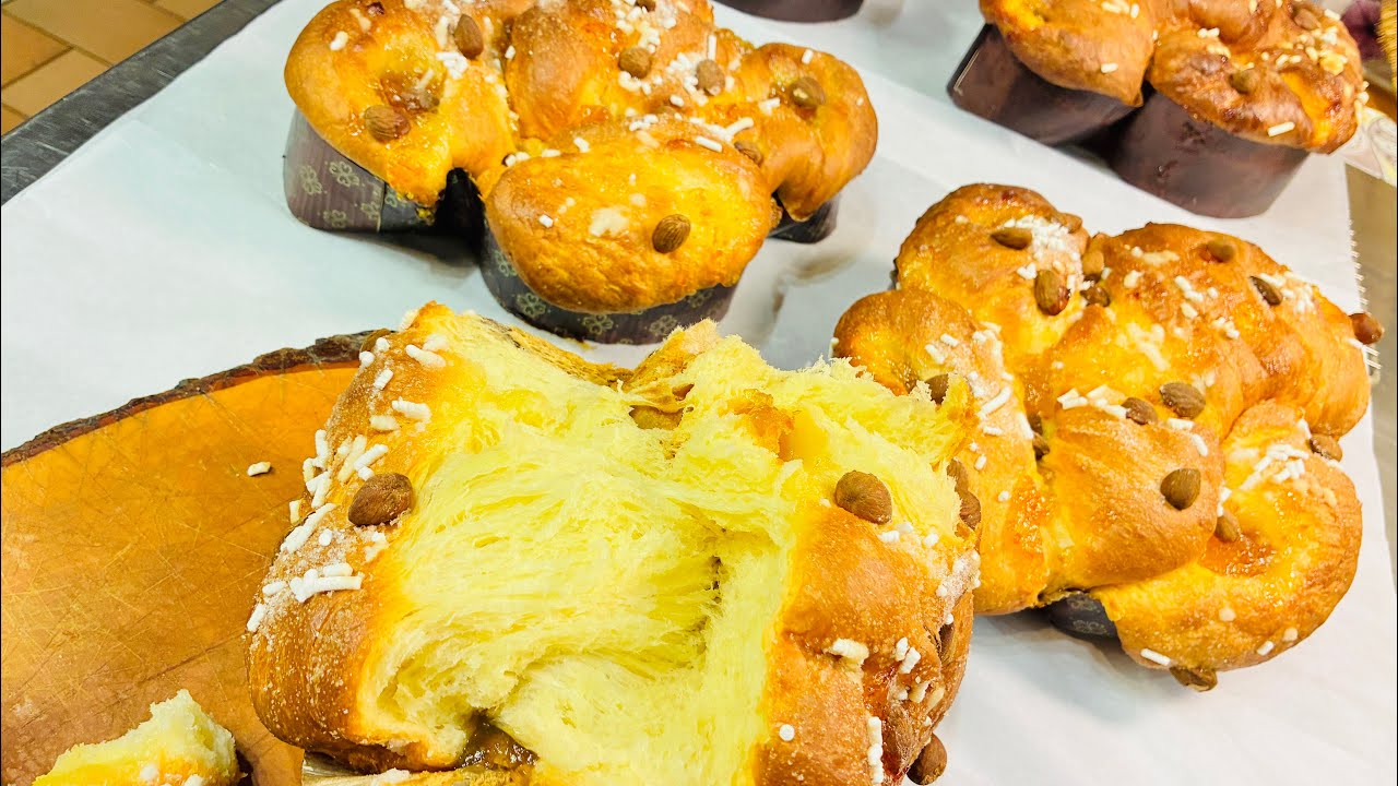 Pan brioche di Pasqua,colomba veloce pronta in mezza giornata ￼￼