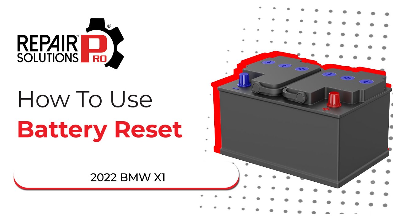 How to Use Battery Reset Function on SDS | 2022 BMW X1 - YouTube