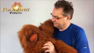 Velký plyšový orangutan v akci