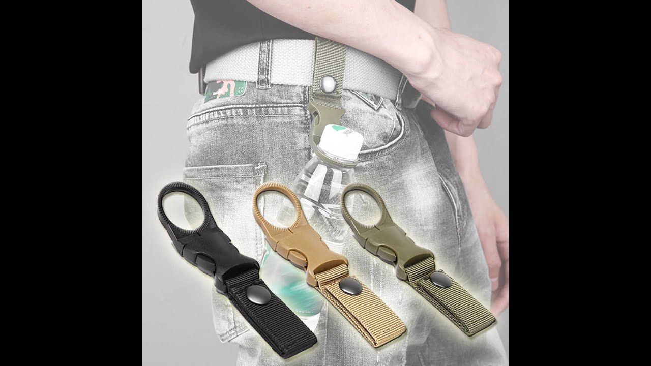 Tacctical Gear Water Bottle Holder Belt Clip Military Nylon bing