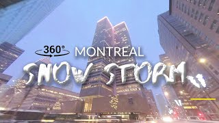 360 VIDEO | MONTREAL SNOWSTORM 2021