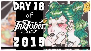 INKTOBER 2019 - Inktober Day 18 MISFIT - Ohuhu Sponsored