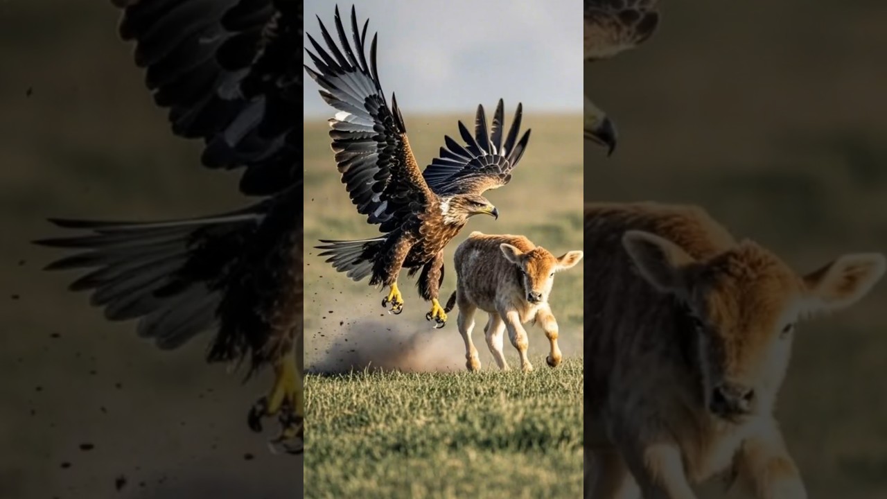 Eagle Takes Down Calf – Poor Little One! 😢🦅