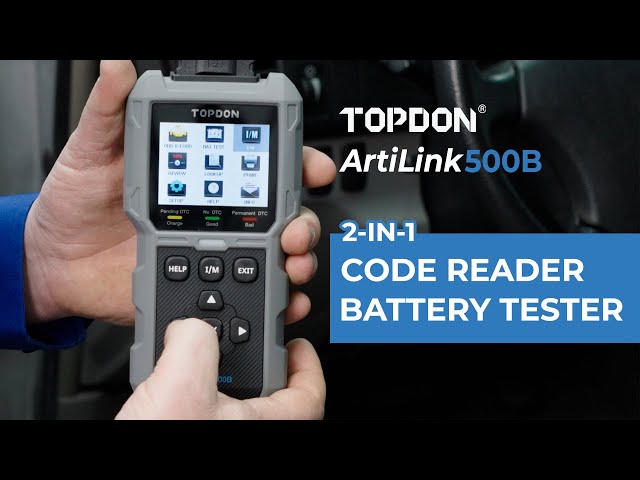 TOPDON ArtiLink500B - 2-in-1 OBDII Code Reader & Battery Tester2