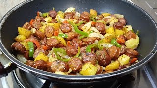 Grabe Sa Sarap Quick And Easy Breakfast Simple Sausage And Potato Saute Recipe