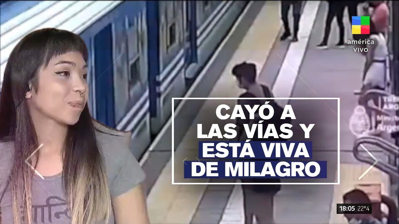 🚉 Se desmayó y cayó debajo del tren: está viva de milagro 🙌