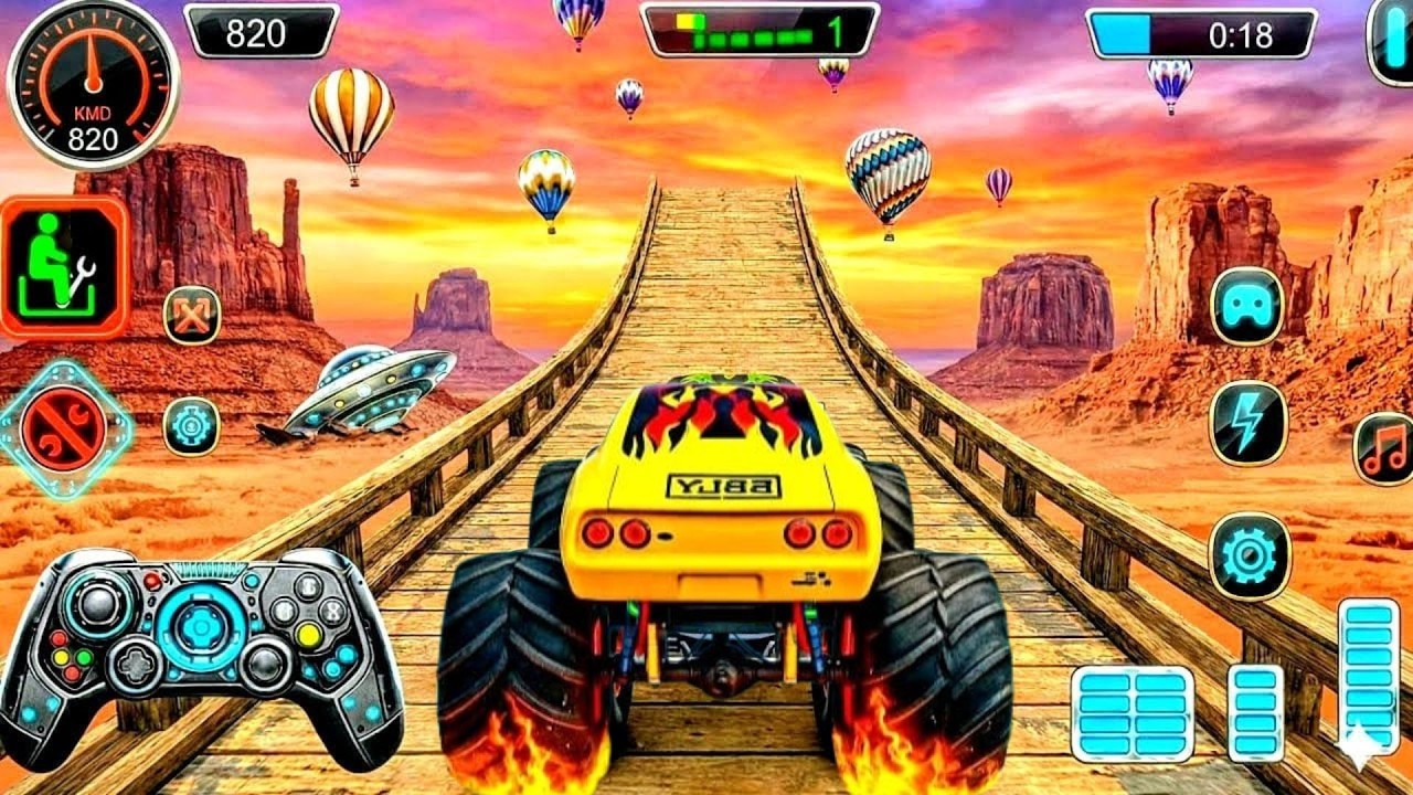 Monster Truck Mayhem 🚛💥 CRAZY Jumps & EPIC Crashes | Android Gameplay 2026