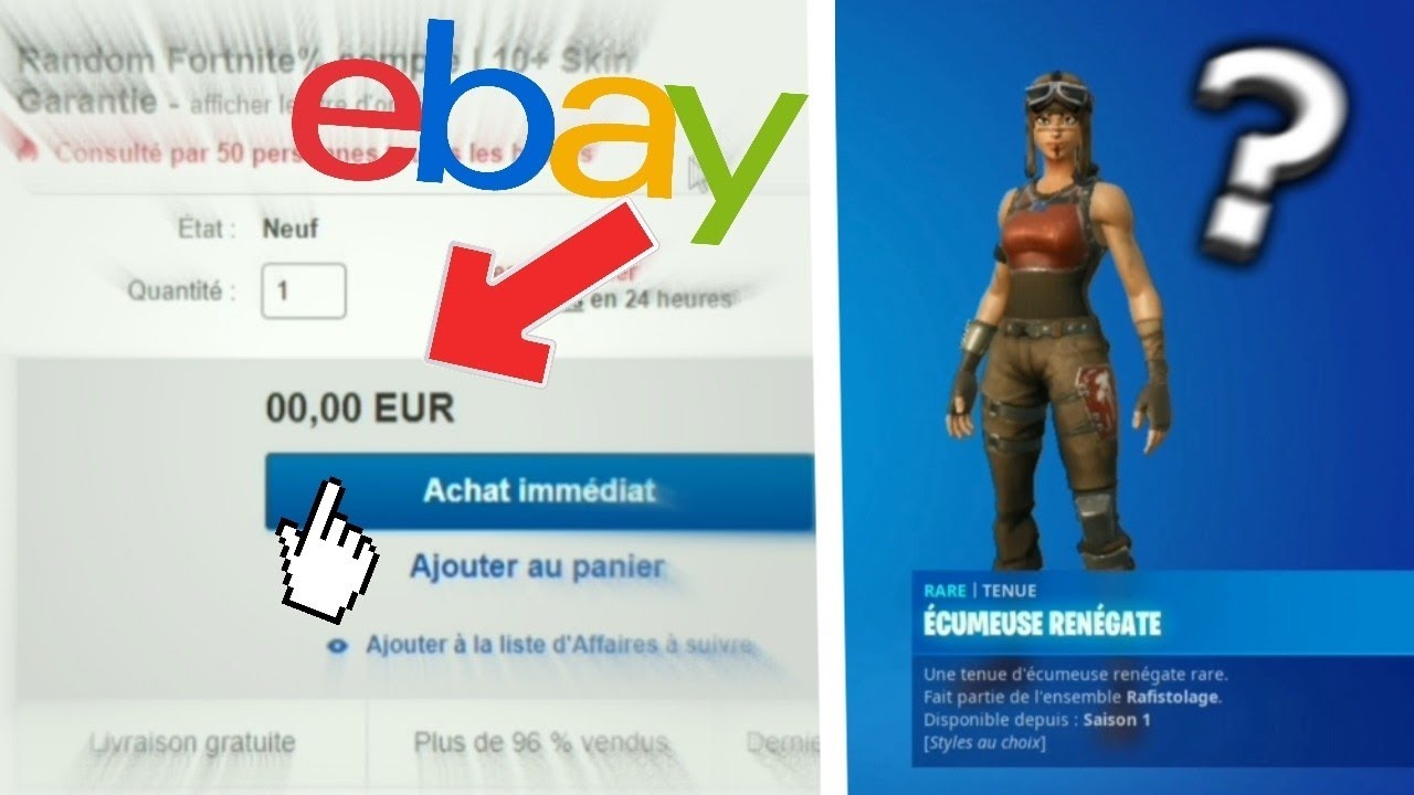 J'ai acheté des COMPTES FORTNITE *ULTRA RARE* sur EBAY, voilà ce que j'ai eu... YouTube