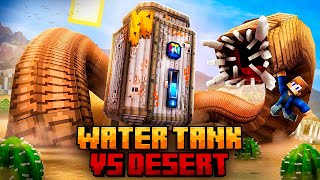 I Survived In A Scorched Desert On A Water Tank In Minecraft