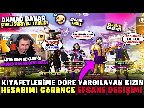 KIYAFETLERİME GÖRE YARGILAYAN KIZIN - HESABIMI GÖRÜNCE EFSANE DEĞİŞİMİ - PUBG MOBİLE TROLL