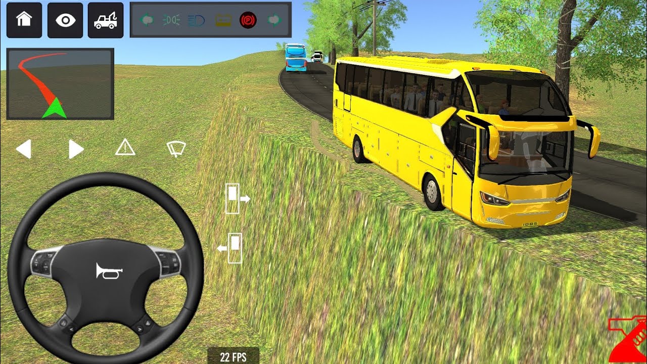 😜😎Bus simulator indonesia l Euro coach bus simulator indonesia l New euro coach bus 