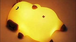 Sleeping Capybara Breathing Squishy Silicone Companion Sound LED Night Light Perfect Gift screenshot 5
