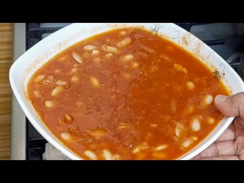 سر تكات الفاصوليا البيضاء المطبوخة بأسرار طباخين الأفراح أكلة اقتصادية ولذيذة فاصوليا البيضاء