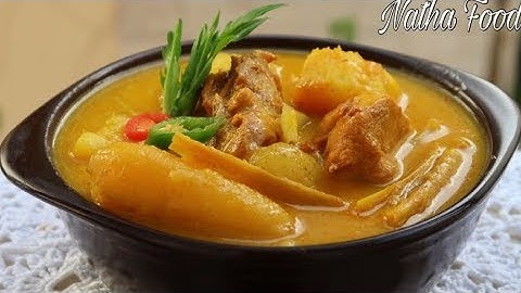 Cà ri gà khoai mì, cách nấu cà ri ăn không ngán, nước béo sệt rất thơm|| Natha Food