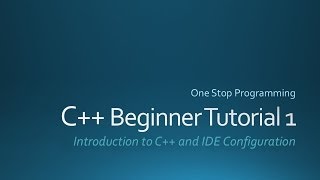 C++ Beginners Tutorial 1 (For Absolute Beginners) - With Zoom