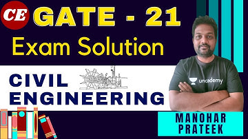 GATE 2021 CE PAPER DISCUSSION | Manohar Prateek