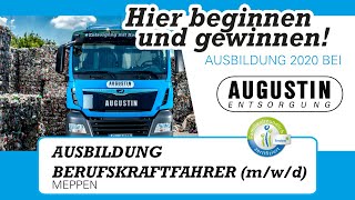 Berufskraftfahrer - Ausbildung 2020 bei Augustin Entsorgung