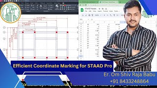 Efficient Coordinate Marking for STAAD Pro | Simplified Step-by-Step Guide | Excel Tutorial